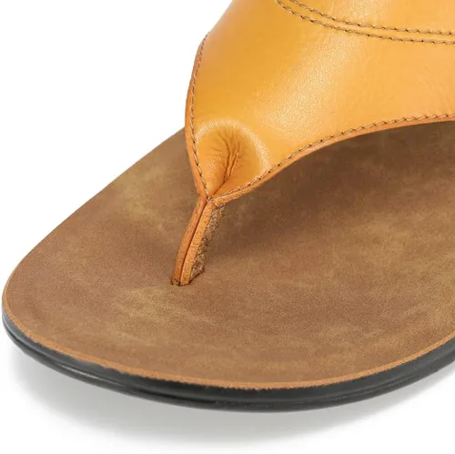 Miniatura 3 de Harssidanzar Sandalias planas para hombre, estilo vintage, cómodas, ligeras, para verano, playa, KM216