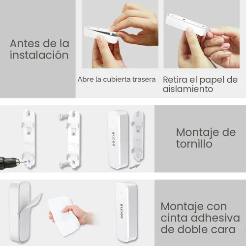 Miniatura 6 de Timbre de puerta, timbre de sensor de puerta para puertas abiertas – Timbre de puerta con alcance de operación de 150 metros 52 timbres Volumen