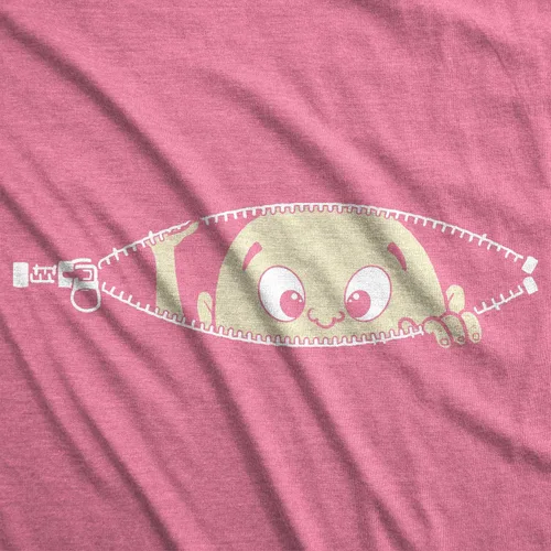 Miniatura 35 de Remera para futura mamá, con diseño simpático de bebé asomándose. Remera simpática para futura mamá.
