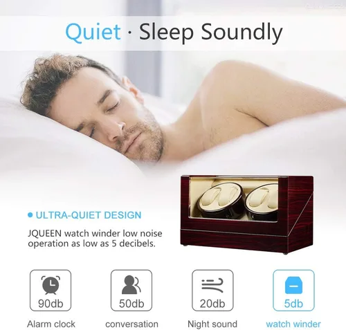 Miniatura 5 de JQUEEN Bobinadora de reloj con motores silenciosos