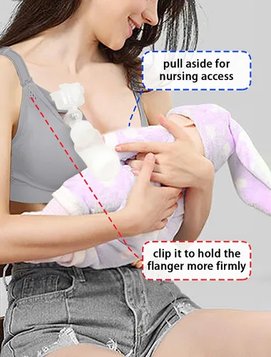 Miniatura 3 de iloveSIA Nursing Bras for Mom Breastfeeding, Seamless Supportive Sleep Bra for Maternity Postpartum S-2XL 3Pack