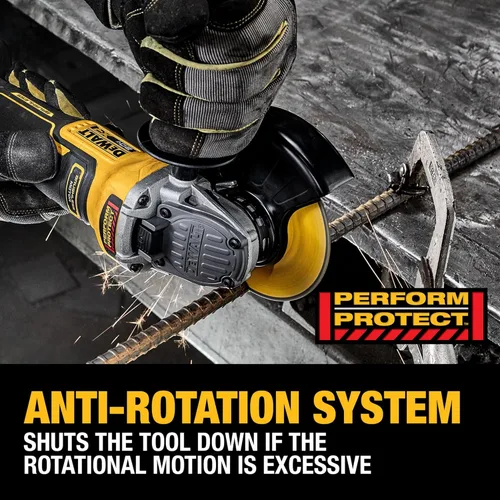 Miniatura 4 de DEWALT Amoladora angular inalámbrica sin escobillas de 20V MAX XR, 4-1/2 pulg. - 5 in., Velocidad variable, antirrotación, interruptor de paleta