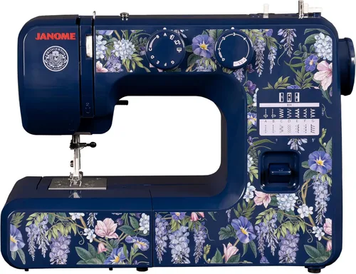 Miniatura 11 de Janome Blue Couture - Máquina de coser fácil de usar con estructura metálica interior, diagrama de bobina, videos tutoriales, ¡hecha pensando