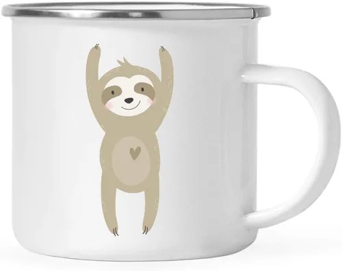 Miniatura 12 de Andaz Press Taza de chocolate caliente de acero inoxidable para niños, 11 onzas, perezoso arcoíris azul, paquete de 1, para niños, ideas