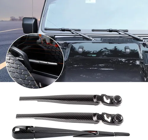 Miniatura 10 de Juego de limpiaparabrisas delantero, trasero y delantero, accesorios de decoración exterior para Jeep Wrangler JL JLU y Gladiator JT 2018-2022 (azul)