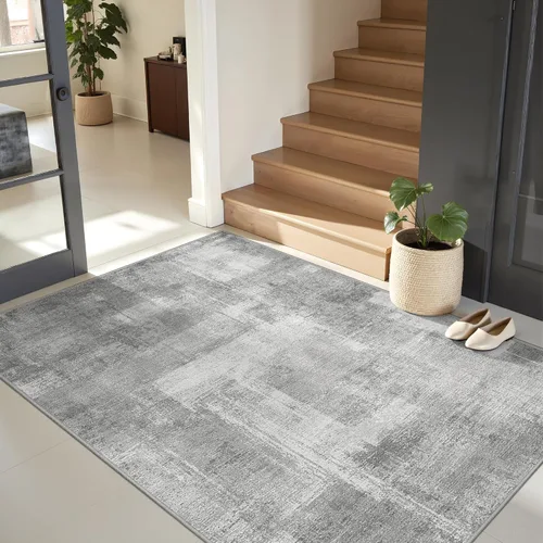 Miniatura 30 de zesthome Alfombras de 5 x 7 pulgadas - Alfombra lavable resistente a las manchas, alfombras modernas abstractas para sala de estar, dormitorio