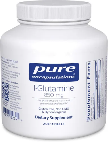 Miniatura 8 de Pure Encapsulations L-Glutamina 850 mg Suplemento para el apoyo inmune y digestivo, salud intestinal y reparación del revestimiento, impulso