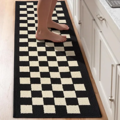 Miniatura 16 de GIB - Juego de alfombras de cocina y tapetes para piso, set de 2, alfombras antideslizantes/antideslizamiento para cocina, alfombras