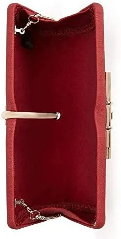 Miniatura 5 de LaBante London - Bolso vegano rojo para mujer, bolso de noche, bolso de mano, bolso de noche, bolso de noche, bolso pequeño para mujer, Rojo