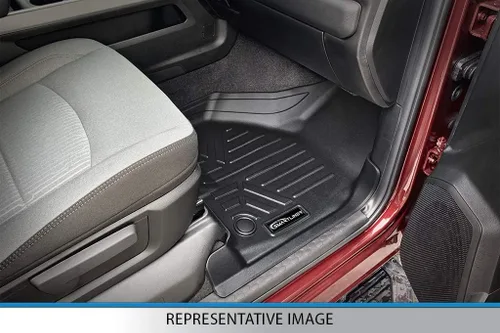 Miniatura 3 de SMARTLINER Alfombrillas de piso de 3 filas y forro de carga detrás de la tercera fila compatibles con Infiniti JX35 2013-2013