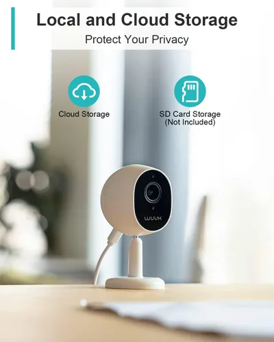 Miniatura 8 de WUUK Cámara de seguridad para interiores de 4 MP, cámara WiFi para interiores, cámara para mascotas con detección de movimiento y humanos, visión