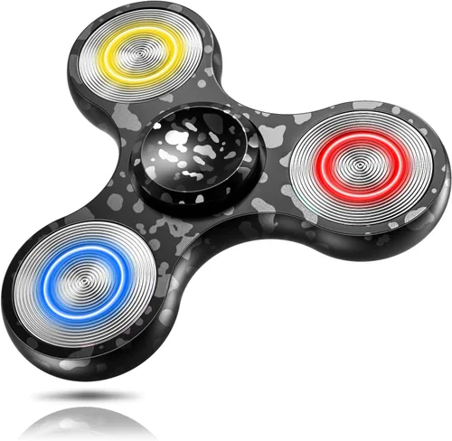 Miniatura 12 de ATESSON Spinner Fidget juguete, 3 a 5 minutos de giro, ultra duradero de acero inoxidable, rodamientos de alta velocidad de precisión