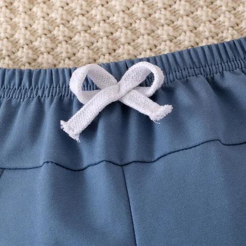 Miniatura 81 de Ropa de otoño e invierno para bebé, trajes de niño pequeño, sudadera de manga larga, sudadera de retazos y pantalones, 2 piezas, 12 meses a 5 años
