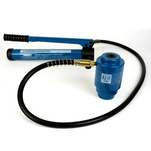 Miniatura 6 de TEMCo TH0037 - Juego de herramientas de 4 pulgadas con perforador hidráulico para conducto eléctrico, kit de herramientas KO