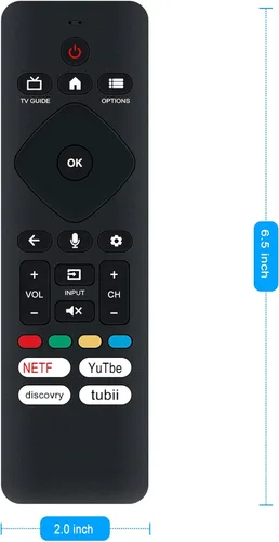 Miniatura 8 de URMT26CND002 Control remoto de reemplazo por voz aplicable para Philips Google TV 50PUL7672/F7 75PUL7552/F7 5PUL7552/F7 43PUL7672/F7 65PUL7672/F7