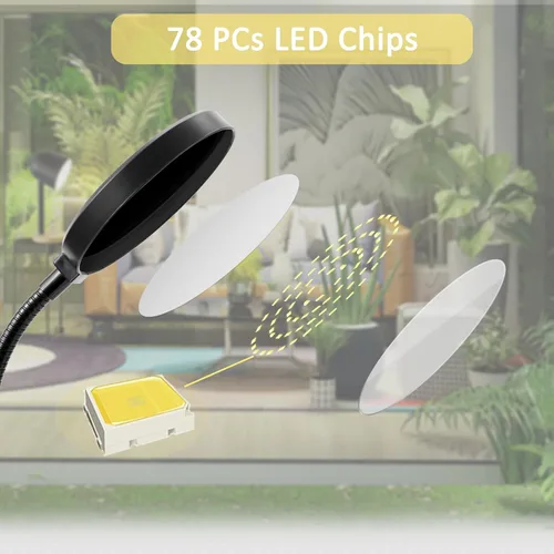 Miniatura 3 de Luces de cultivo para plantas de interior, luces LED de espectro completo de 15 W con temporizador de encendido/apagado automático de 3/9/12 horas