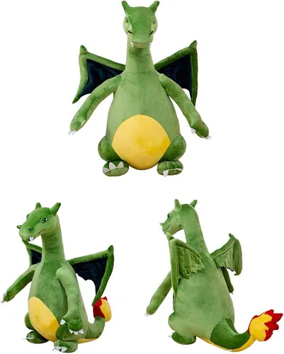 Miniatura 7 de CHAOZI0 Dragón de peluche con alas malvadas, dragón que respira fuego, juguete de peluche de dragón de fuego, almohada, accesorios para fanáticos