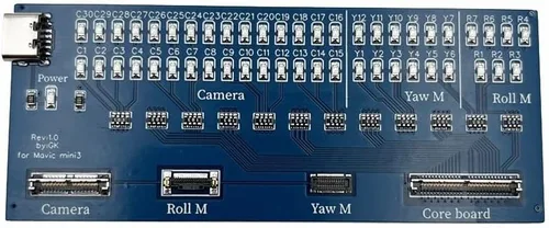Miniatura 3 de YANHAO [Piezas para drones] cardán vacío para DJI Mavic Mini 3 Pro cámara Yaw Roll Arm con motor PTZ Cable amortiguadores de goma bola piezas