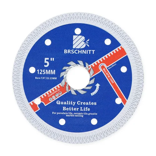 Miniatura 14 de Hoja de sierra de porcelana de diamante superfina con dientes en X, 2 piezas de 3 pulgadas (2.953 in) x eje de 3/8 pulgadas (0.394 in), disco
