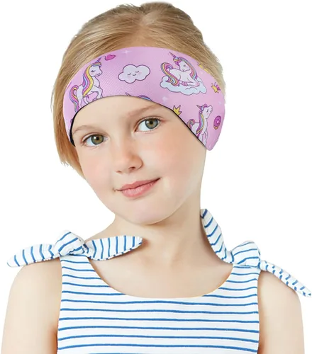 Miniatura 11 de MoKo Diadema de natación para niños y adultos, linda diadema Swinmmers para mantener el agua fuera, impermeable, banda de protección para los oídos