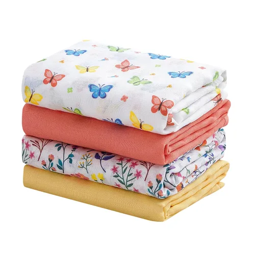 Miniatura 16 de Viviland Mantas de Muselina para Envolver, Envolturas para Niños y Niñas, Mantas de Recepción para Bebés Transpirables y Suaves con la Piel