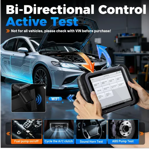 Miniatura 7 de XTOOL Herramienta de escaneo bidireccional inalámbrico D8W, escáner OBD2 asistido por IA con topología, actualizaciones de 3 años, ECU C0ding, PMI