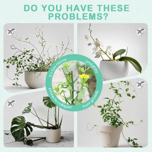 Miniatura 7 de Juego de estacas para plantas, soporte apilable para plantas Monstera, estacas de soporte para plantas de jardín para plantas