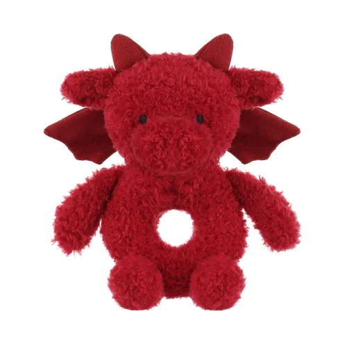 Miniatura 6 de Apricot Lamb Sonajero suave de dragón colorido para niños y niñas, juguete de sonajero de peluche adorable para el recién nacido, 0-3 meses, 0-6