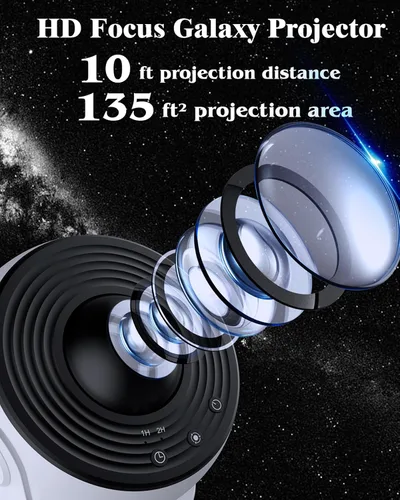Miniatura 5 de Proyector de planetario para dormitorio, proyector de estrellas 13 en 1, luz de galaxia, luz nocturna de techo, iluminación de estado de ánimo