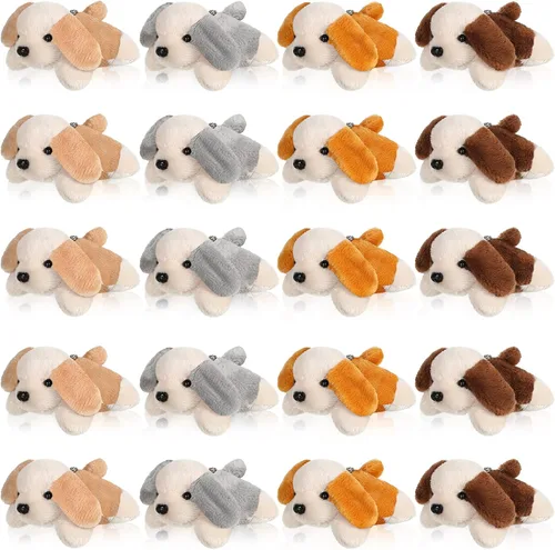 Sosation - 20 piezas de mini animales de peluche a granel adoptar un regalo suave para cachorros, fiesta de regalo para niños, veterinaria, fiesta