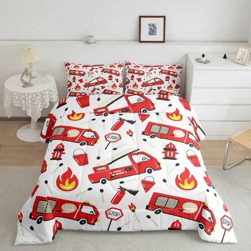 Miniatura 31 de Feelyou Juego de edredón de oso azul, juego de ropa de cama de osos de animales, juego de edredón acolchado con estampado de arboleda de galaxia
