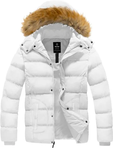 Miniatura 11 de Wantdo - Chaqueta de invierno con capucha y forro interior para hombre