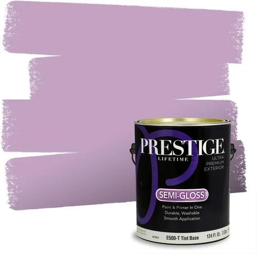 Miniatura 96 de PRESTIGE Pinturas de pintura interior e imprimación en uno, 1 galón, plano, combinación comparable de Sherwin Williams* Kimono Violet*