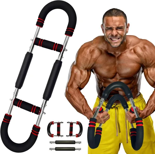 Entrenador de Brazo Twister de Última Generación, Barra de Ejercicio Ajustable con Resorte de Potencia, Fortalecedor de Ejercicios de Antebrazo,