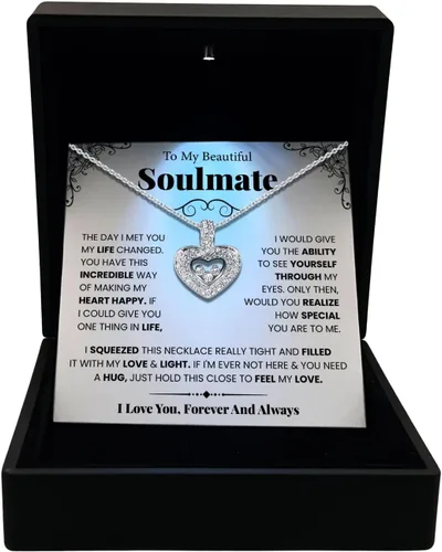 Miniatura 40 de TRYNDI Collar - Regalos para esposa del marido: Navidad, aniversario, ideas de cumpleaños; regalos románticos para ella