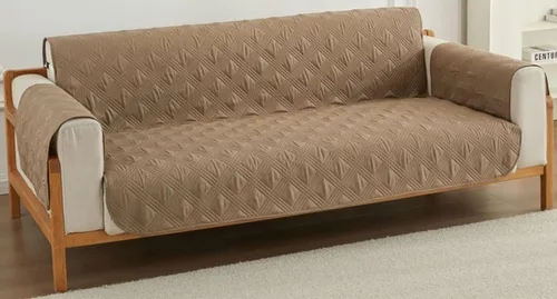 Miniatura 8 de Fundas para sofá de 3 plazas y 2 plazas y 1 plaza, funda de sofá reversible, funda acolchada ajustable para sofá, protectores impermeables