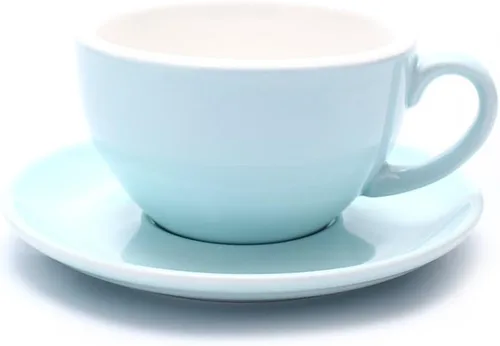 Miniatura 11 de Coffeezone Taza y Platillo de Café Espresso Doble, Cappuccino Pequeño y Café Especial, Porcelana de Hueso Nueva para Cafetería y Barista