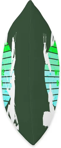 Miniatura 2 de Kitesurf Gifts and Surf Lover Tees by taiche Kitesurfers Be Up with The Boards Retro Style 11 - Almohada de 18 x 18 pulgadas, multicolor