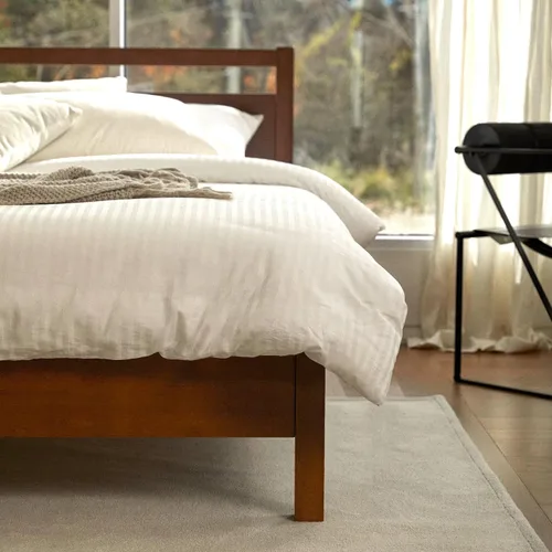 Miniatura 24 de LIFEMENT Marco de Cama de Plataforma de Madera Clásica con Cabecero, Esencial, Sin Ruido, Almacenamiento Bajo la Cama, No Necesita Somier, Fácil