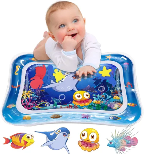 Miniatura 9 de Infinno Alfombrilla de agua para bebés y niños de 3, 6 y 9 meses, para desarrollo sensorial, gran idea de regalo para recién nacidos Rosa