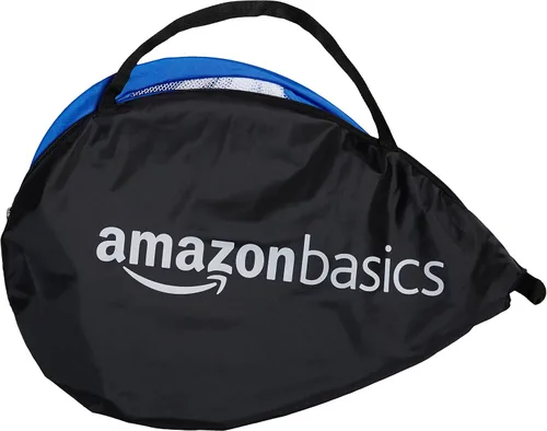 Miniatura 5 de Amazon Basics Juego de portería de fútbol portátil desplegable para niños, equipo de entrenamiento, juegos deportivos al aire libre, fútbol