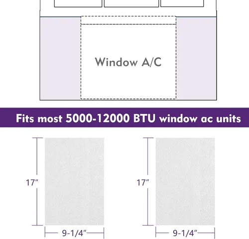 Miniatura 2 de Mxclimate Panel de aislamiento de espuma para aire acondicionado de ventana, 17 pulgadas, buen sellado, paneles laterales de CA, kit de aislamiento
