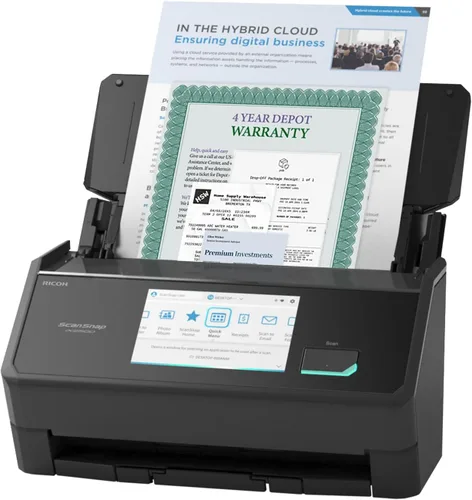 Miniatura 13 de ScanSnap iX1600 Escáner de Documentos, Fotos y Recibos Inalámbrico o USB de Alta Velocidad con Habilitación para la Nube, Pantalla Táctil Grande