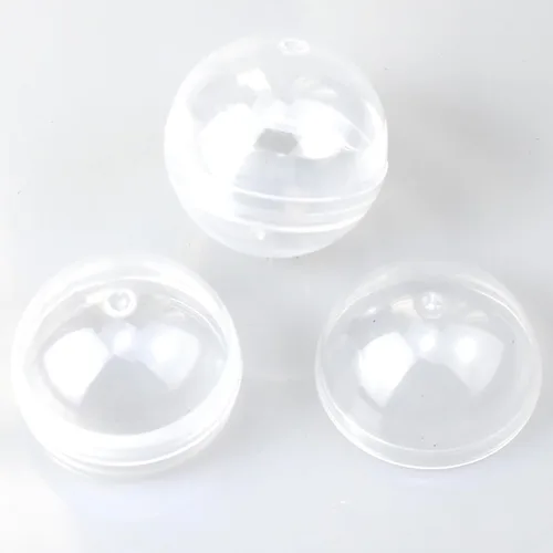 Miniatura 2 de 30 unids 28mm/1.1inch Round Capsules Clear Empty Vending Machine Cápsulas Contenedores para Máquinas de Gumball Transparente