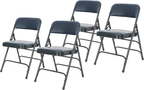 Miniatura 16 de OEF Furnishings OEF1300 Series - Sillas plegables acolchadas de vinilo de alta calidad con soporte de triple soporte, capacidad de 500 libras, Negro