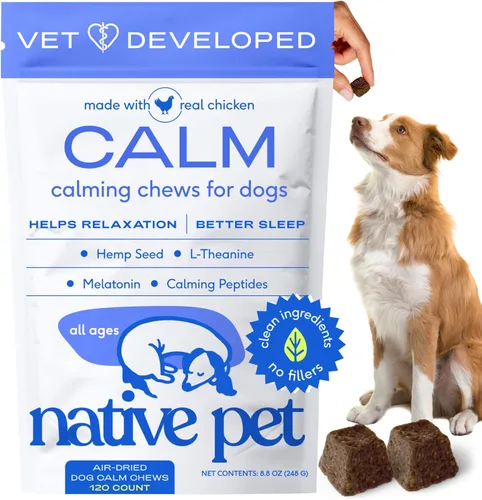 Miniatura 12 de Native Pet Masticables calmantes avanzados para perros de razas pequeñas, alivio de la ansiedad, estrés, separación, viajes y apoyo para dormir