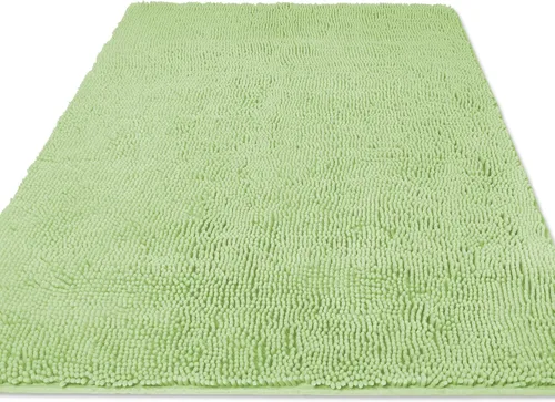Miniatura 279 de Yeaban Alfombra de pasillo de baño de 24 x 72 pulgadas, antideslizante, alfombra de baño larga de felpilla gruesa, absorbente y lavable, alfombra