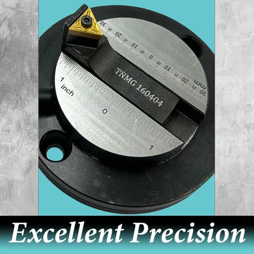 Miniatura 6 de Accesorio de torno de bola -Base ovalada con escala de tamaño-Broca doble Herramienta de torneado de radio de esfera de metal convexo y cóncavo Se