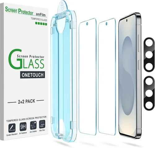 Miniatura 9 de amFilm OneTouch - Protector de pantalla para Samsung Galaxy S22 Plus de 6.6 pulgadas, Samsung Galaxy S22 + 6.6 pulgadas, dureza 9H con protector