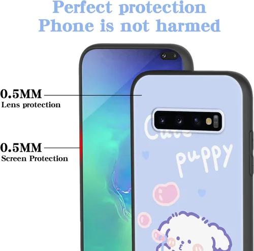 Miniatura 5 de Funda para teléfono Samsung S10 Plus (no Samsung S10), para Galaxy S10 Plus, diseño divertido de perro, estilo animal de dibujos animados